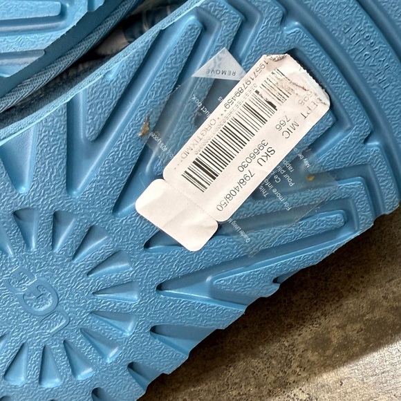 UGG Neumel Heritage Tasman Blue Fog Quilted Shearling Boots - Picture 12 of 12